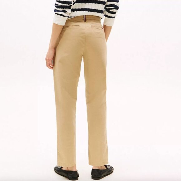 NEW Tommy Hilfiger Pants Khaki Tan Hampton Slim Chinos Stretch size 2 length 28" - Picture 2 of 11